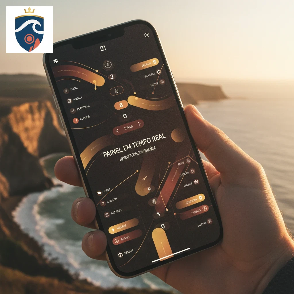 Interface com atualização contínua de odds e mercados desportivos em direto.