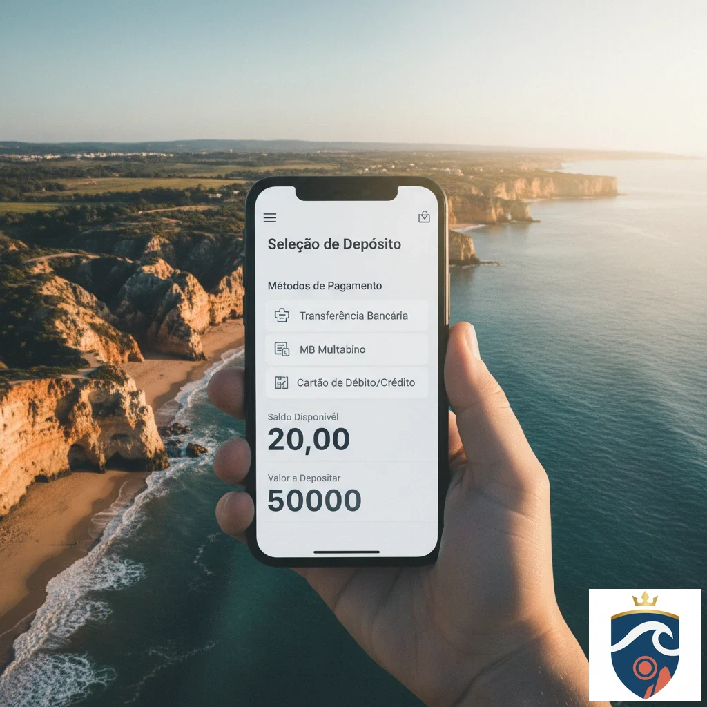 Ecrã com opções de depósito incluindo Multibanco e MB Way.