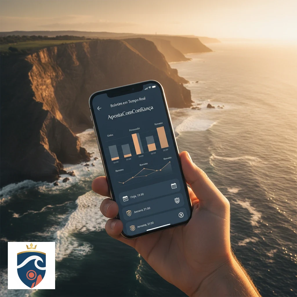 Boletim digital com seleções e cálculo de odds instantâneo no telemóvel.