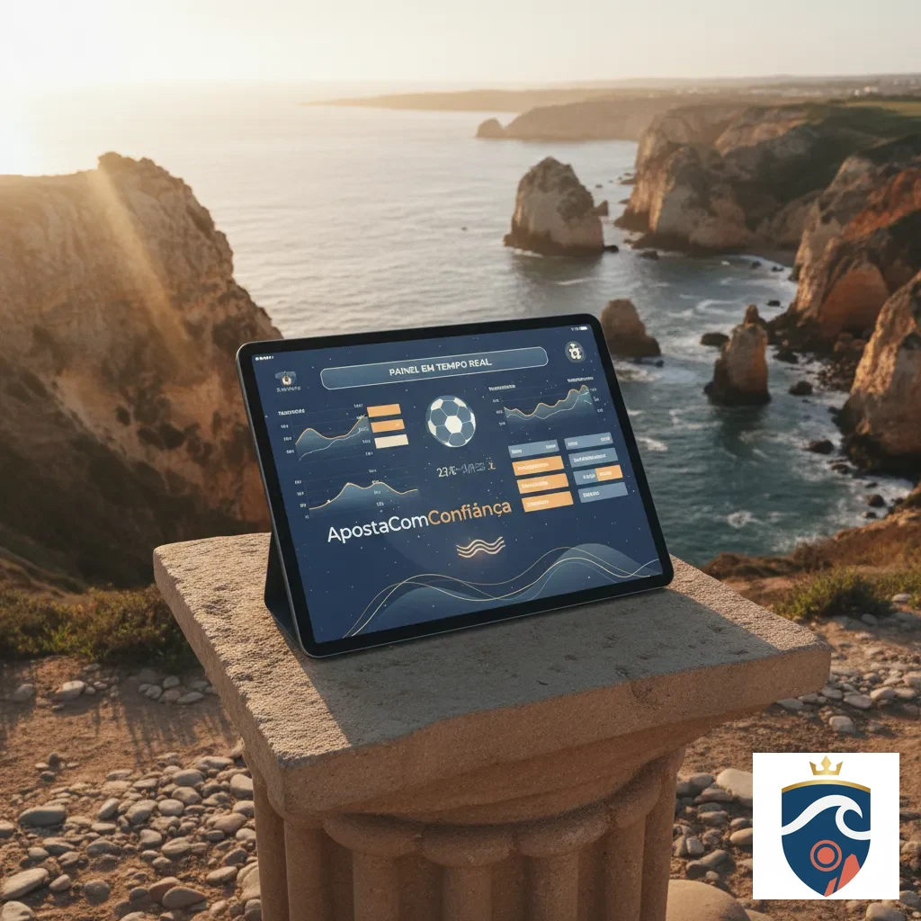 Vista do painel de apostas em direto com estatísticas e gráficos de jogo atualizados.